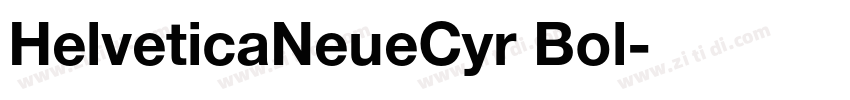 HelveticaNeueCyr Bol字体转换